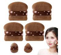 Powder Puff to Face, Makeup Blending Puff Contouring, 6 pezzi Soft Dry and Wet Use Sponges for Setting Powders, Concealer, BB Cream, CC Creams, Foundation, Blush
