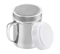 Powder Shaker Stainless Steel - Kitchen Salt Shaker With Dust-Proof Lids | Container Jar With Handle For Baking Camping Travel, Companion Table Coffee Sugar Flour And Others