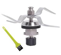 Poweka Lama di Ricambio in Acciaio Inox Compatibile con Silver-Crest Monsieur Cuisine Connect Robot da Cucina con Guarnizione e Spazzola per Pulizia