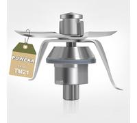 Poweka TM31 Lame di Ricambio Compatibile con Vorwerk Thermomix Bimby TM31 Robot Cucina in Acciaio Inossidabile con Guarnizione