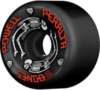 Powell G Bones - Confezione da 4 ruote per skateboard, 64 mm, colore: Nero