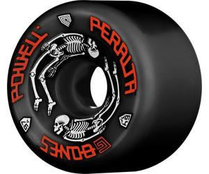 Powell G Bones - Confezione da 4 ruote per skateboard, 64 mm, colore: Nero