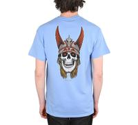 Powell Peralta Andy Anderson Skull T-Shirt Manica Corta Blu Carolina