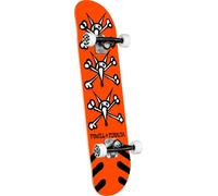 Powell Peralta Factory - Skateboard completo Vato Rats, 21 cm, colore: Arancione