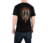 Powell Peralta Mike Vallely Maglietta Elefante S/S Nero Manica Corta Cotone