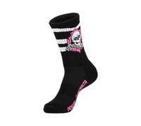 Powell Peralta Ripper Calze Corte A Strisce Crew - Nero/Rosa