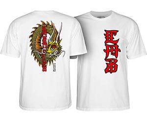 Powell Peralta Steve Caballero Ban This Dragon T-shirt, bianco, M
