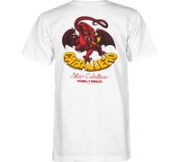 Powell Peralta Steve Caballero Dragon II - Maglietta Grande, Colore: Bianco