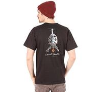 Powell-Peralta - T-Shirt con Teschio e Spada, Taglia XL, Colore: Nero