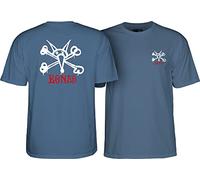 Powell Peralta T-shirt Rat Bones, blu indaco, M