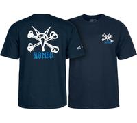 Powell Peralta T-Shirt Rat Bones, Blu Navy, S