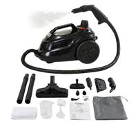 Powell Pulitore A Vapore Da 2000 W - Mop A Vapore Multiuso Per Tappeti, Pavimenti, Divani E Bagno | Macchina Smacchiante Con Accessori Per Finestre E Piastrelle - Nero