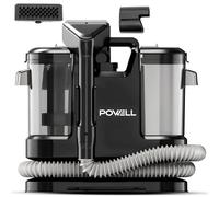 Powell Pulitore portatile per tappeti e smacchiatore - Pulitore per divani e macchie ad asciugatura rapida da 450 W per mobili, tappeti, materassi e tappezzeria auto (nero)