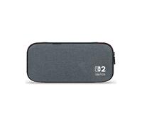 PowerA Slim Case per Nintendo Switch 2 - Grigio brugo scuro,licenza ufficiale, custodia protettiva, spazio per 10 schede di gioco, proteggi schermo imbottito, stand integrato