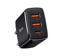 Baseus oplader Compact Quick Charger, 2xUSB, USB-C, PD, 3A, 30W (sort) CCXJ-E01