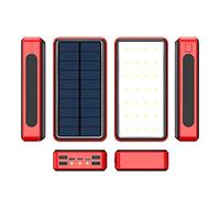 Power Bank 1 pz. Caricabatterie rapido solare portatile per telefono, Powerbank da viaggio, Caricabatterie per telefono cellulare di grande capacità, Batteria esterna