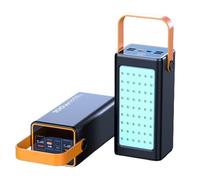 Power Bank 100000Mah 100W Ricarica super veloce, Luce esterna a LED, Ingressi/uscite multipli, Alimentatore mobile facile da trasportare,Black