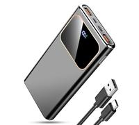 Power Bank 10000mAh, 22.5W Ricarica Rapida Powerbank per iPhone 16/15/14/13/12/11 Samsung Xiaomi etc, Leggero Caricatore Portatile con 3A USB-C Ingressi e Uscite Compatibile con Android iOS 2025