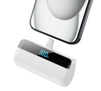 Power Bank 10800mAh con 3 Cavi Integrati & Caricatore per Apple Watch, 6-in-1 Caricatore Portatile 25W PD+QC4.0 Ricarica Rapida USB-C Batteria Esterna con Display LED per i-Watch/iPhone/Samsung-Bianco