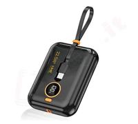 Power Bank 15000mAh QC + PD con cavo TYPE-C e cavo Lightning batteria emergenza