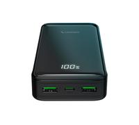 Power bank 20000 mAh Power Flux con display LCD, USB-C PD 20W e doppia USB-A AFC