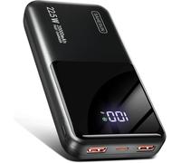 Power Bank 20000mAh 22.5W PD3.0 QC4.0 Ricarica Rapida Batteria Esterna 3A USB C Caricatore Portatile con LCD Display Digitale 3 Uscite e 2 Ingressi per Smartphone and more (black)