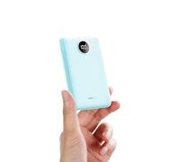 Power Bank 22,5W Mini Caricabatteria Portatile Powerbank USB C 10000mAh Ricarica Rapida Power Bank PD3.0 QC3.0 con Display a LED Compatibile con iPhone, Samsung, Huawei, Xiaomi, Tablets ecc. (Blu)