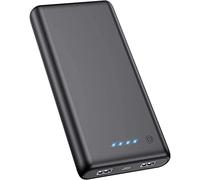 Power Bank 24800mAh, Pxwaxpy Caricabatterie Portatile 2 USB Porte, Batteria Esterna Alta Capacità【Nuovo Indicatore Batteria LED】Carica Veloce Batteria Portatile per Cellulare,Tablet e Dispositivi USB