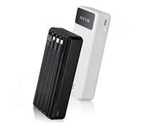 Power Bank 25800mAh TT26000 4 Uscite Batteria ricarica smartphone e tablet, Caricabatteria con Cavi Integrati USB, TYPE-C, Micro Usb (TT26000)