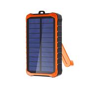 POWER BANK 4SMARTS Solar Prepper 12000 mAh 12000 mAh, Nero / Arancione