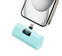 Power Bank 5200mAh, Ultra-piccolo&Ultra-compatto Caricatore Portatile USB C PD Ingressi&Uscite Mini Powrbank Batteria Esterna per iPhone 17/16/15 Android Samsung Galaxy Note Huawei iPad Pro/Air-Bianco