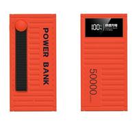 Power Bank/66 W ricarica super veloce 100000 mAh contenitore con display digitale Power Bank 1w20.000 alimentatore mobile per esterni di grande capacità (100000 mAh/rosso)