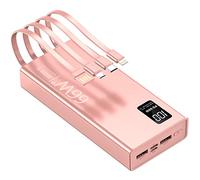 Power Bank 66W Ricarica super veloce Ultrasottile Power Bank autonomo di grande capacità 10000 MAh Alimentatore portatile con ricarica flash (Colore: Rosa, Dimensioni: 10000mAh)