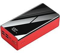 Power Bank 80000 Mah Caricatore Portatile per Telefono con Display Digitale LCD, 3 Ingressi e 4 Uscite USB con 2 Batterie esterne per Torcia, Super2