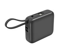 Power bank Akashi ALTPBCAB10GR 10000 mAh Cavi USB-C e Lightning Integrati Nero