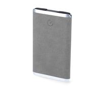 Power Bank Batteria Esterna 5000mAh 5V 2,1 A USB MicroUSB Grigio Scamosciato