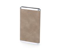 Power Bank Batteria Esterna 5000mAh 5V 2,1 A USB MicroUSB Grigio Tortora