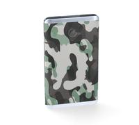 Power Bank Batteria Esterna 5000mAh 5V 2,1 A USB MicroUSB Verde-bruno Mimetico