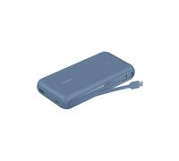 Belkin Caricabatteria portatile, power bank 20K PD 30 W con cavo integrato, ricarica rapida USB-C Power Delivery, caricabatteria portatile per iPhone 16 Series, iPad Pro, Galaxy S25 Series ecc, Blu