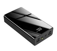 Power Bank - Caricatore portatile USB C Power Bank, batteria esterna di potere banca 40000 mAh, compatibile con il 99% dei dispositivi USB sul mercato, colore: nero