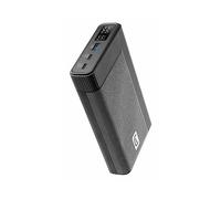 Cellularline - Rocket 20000 - Caricabatterie Portatile Multidevices 20000mAh - Ricarica Laptop, Tablets e Smartphone - 34h di Extra Carica per Laptop - Lcd Display - Nero