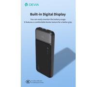 Power bank completamente compatibile 22,5 W con display digitale 10000 mAh Nero
