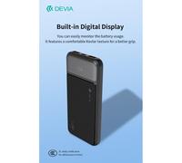 Power bank completamente compatibile 22,5 W con display digitale 10000 mAh Nero