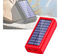 Power Bank con caricabatterie solare,30000mAh/50000mAh/100000mAh,portatile for esterni, telefono impermeabile con luce LED,doppie porte USB, ingresso di tipo C for campeggio, escursionismo(100000)