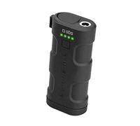 Power Bank da 5200 mAh con scocca Rinforzata Resistente a Forti getti d’Acqua, Uscita USB da 2.1A, Torcia LED, Cavetto di Ricarica Incluso