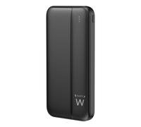 EWENT Power Bank 10000mAh UltraSlim PD 22.5W, Carica Rapida, 3 Porte (Tipo C + USB-A), Caricabatterie Portatile per iPhone 15, Samsung S24/S23/S22, Xiaomi, Huawei, iPad - Nero