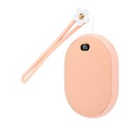 Power Bank, Hand Warder Confort Touch 2 Display a LED a Temperatura 2A 10000 MAh Explosive Inverno Proof (WHITE) (GREEN) (Roseo)