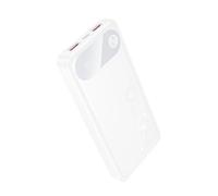Power bank Hoco J154 QC PD bianco 10000mAh 2 porte usb-A 1 porta usb-C - display