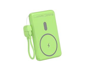 Power Bank Inalámbrico Leotec 5000mAh 20W Verde