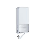 Power bank magnetica EF EcoFlow da 5.000 mAh,caricabatterie portatile wireless, pacco batteria a ricarica rapida da 30W con cavo USB-C,compatibile per iPhone serie 16/15/14/13/12(Azzurro)